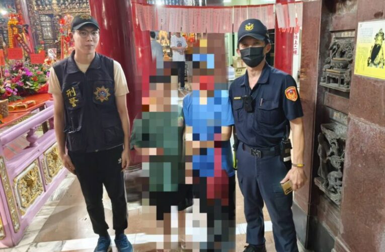 東港警助廟會走失男童團圓