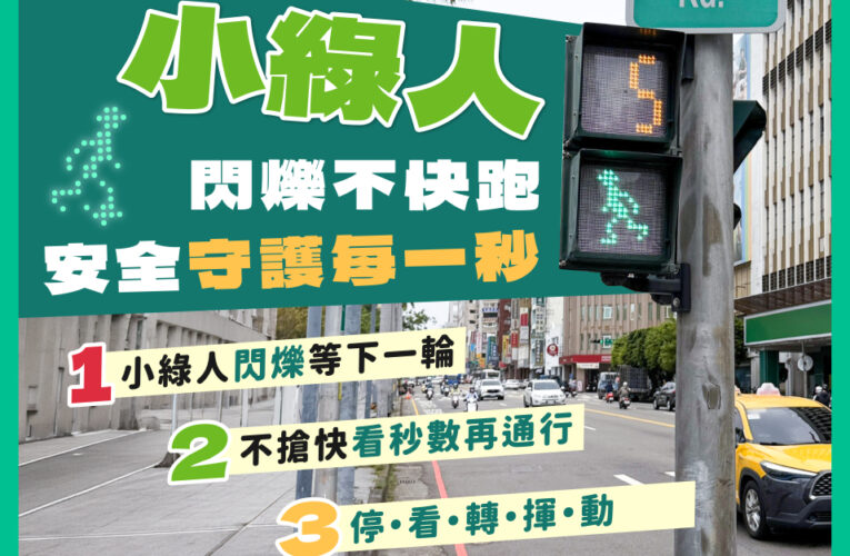 中市行人優先號誌將突破千處　時空分流「搶先一步」守護行人安全