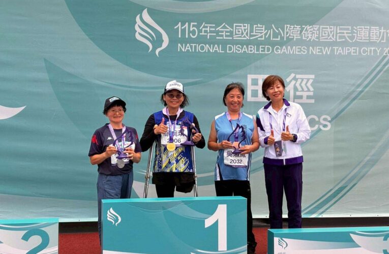 北港文化中心館員黃素蓉全障運喜提雙銀　以正能量活出精采人生！