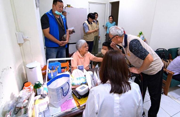 退輔會陳進廣走訪社區驗證基隆榮服處安心御老執行