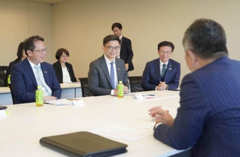 賴瑞隆拜會日本自民黨台灣政策小組、眾院經產委員長  深化安全韌性與供應鏈合作