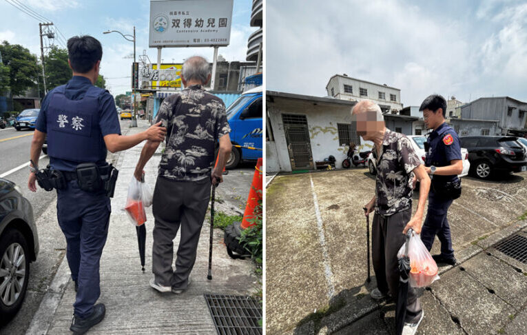 8旬翁購物後忘了返家路　中壢警暖心協助陪回家