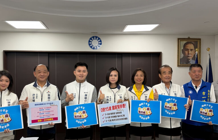 國民黨台南黨團籲推育兒補助　提「0到15歲政府補」政策