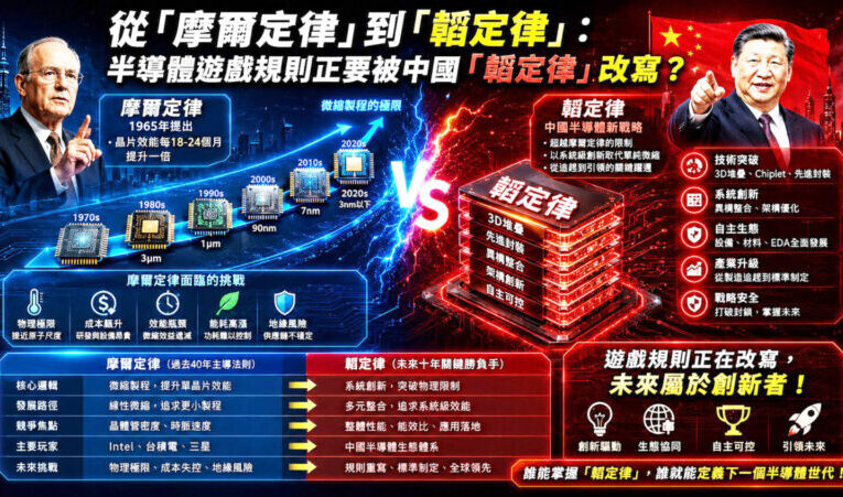 華為「韜定律」能否改寫半導體遊戲規則？ 挑戰台積電？半導體遊戲規則被中國改寫？