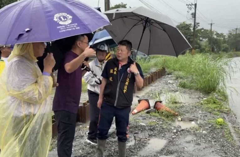 花蓮暴雨「光復淹水」！張峻火速勘災並要求颱風季前完成補強