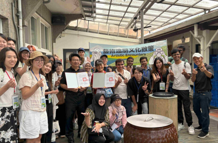 藝術遠朋、文化散策　竹美館串聯地方文化場域帶領清大國際生體驗在地之美