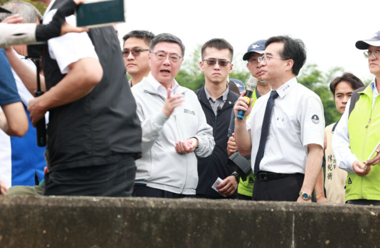 卓榮泰視察外轆排水 投縣爭取貓羅溪真疏濬