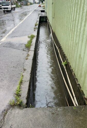 仁武區澄觀路一段152巷道路積水 水利局已請農田水利署加強設施巡查及操作管理