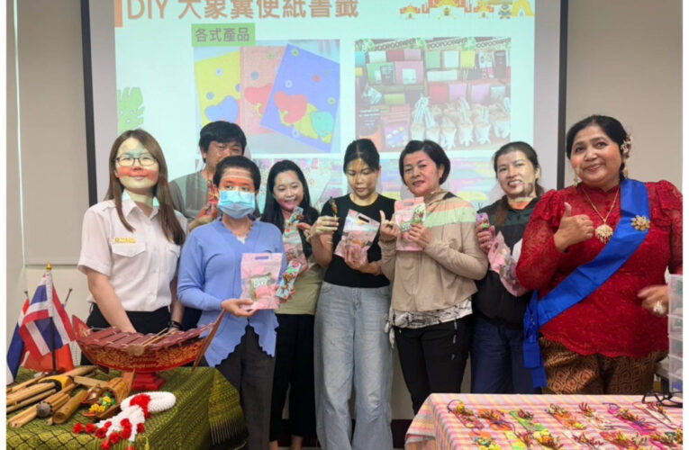 臺南移民署泰國文化體驗傳遞風情 大象糞便變環保書籤