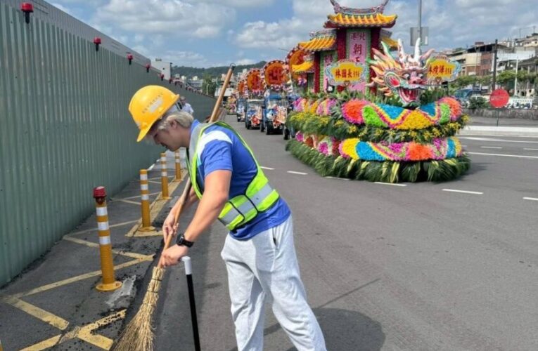 北港媽祖北巡基隆　環保局出動150人次、20車次迅速恢復市容