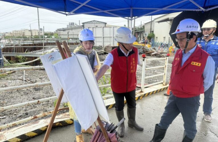豪雨警報未解除！林欽榮視察仁武、大寮治水防線 全力防汛
