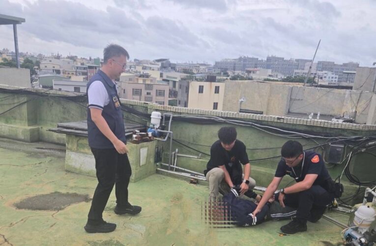 假車牌露餡！前鎮警網包圍頂樓秒逮「毒品通緝犯」