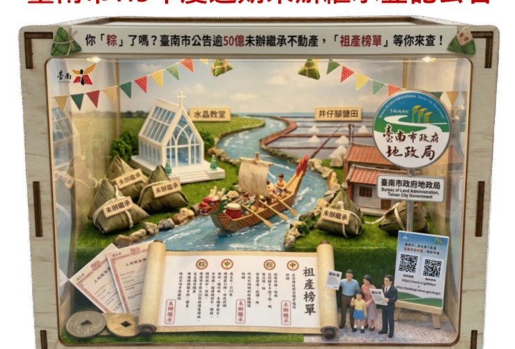 比金榜題名更狂！臺南地政局喊話：吃完粽子快來查50億祖產