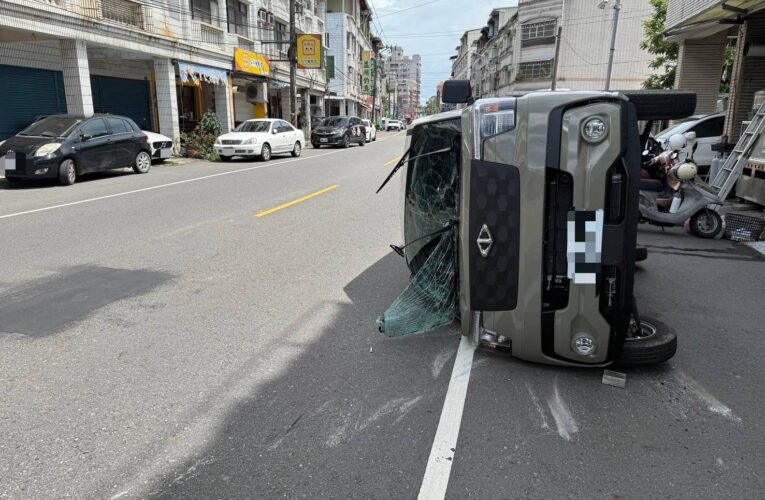 逆向擦撞害貨車翻覆！旗山警查出駕駛竟三毒齊發　毒駕肇事遭送辦