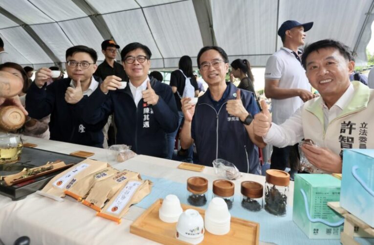 陳其邁以茶會友推廣六龜山茶品牌 高雄夏祭新鮮市首度結合山茶生活節