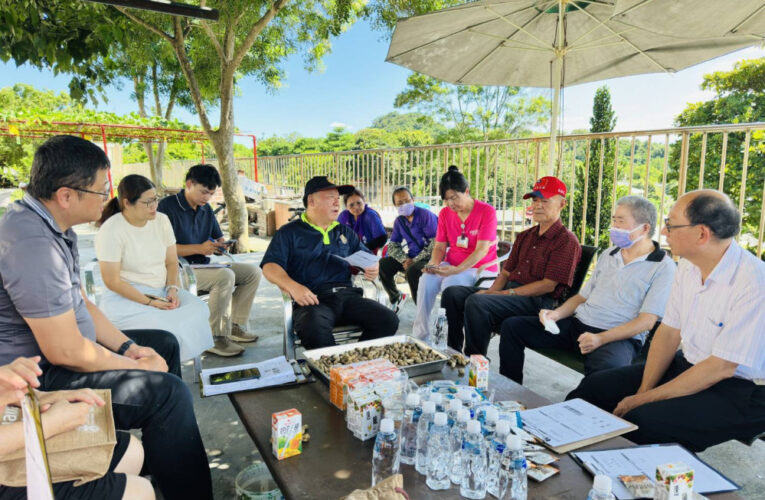 花蓮榮家新進住民座談 戶外品花生話家常