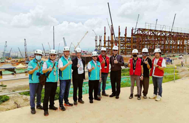 中科視察台積電先進製程晶圓廠建廠工程　關懷工地施工人員安全衛生照護作為