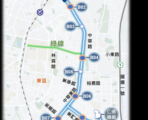 臺南捷運第1期藍線基本設計通過中央審議 將展開發包