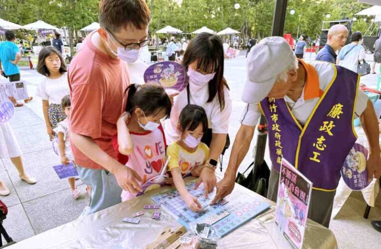 新竹市文化局攜手民眾「彩繪反賄選」　風城藝術節廉政宣導熱鬧登場