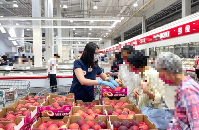 好市多水蜜桃再升級　專人戴手套逐一檢查品質