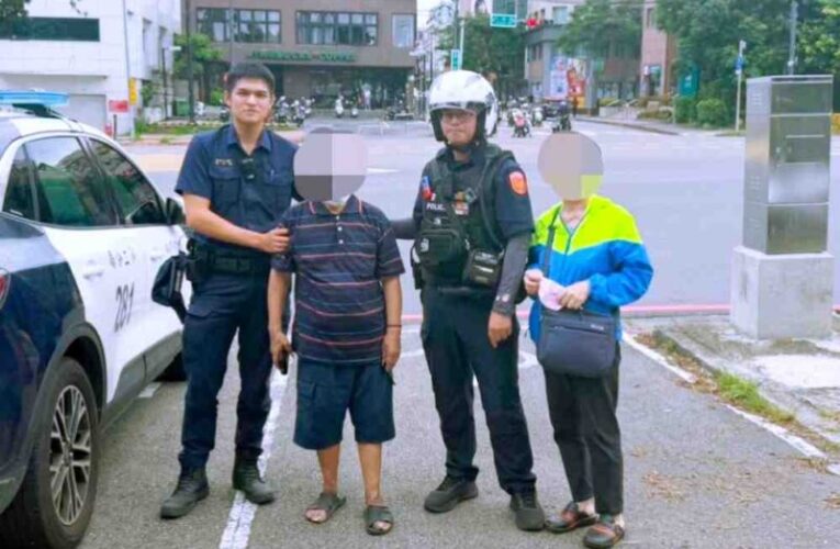 老翁失智外出迷途　竹警關東橋所攜實習生細心尋回助返家團圓