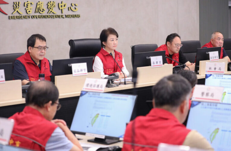 巴威陸警解除　盧秀燕：颱風尾仍有風雨　中市持續警戒復原