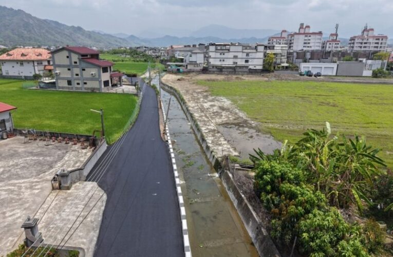提升防洪韌性！美濃劉庄排水護岸完工　守護居民生命財產