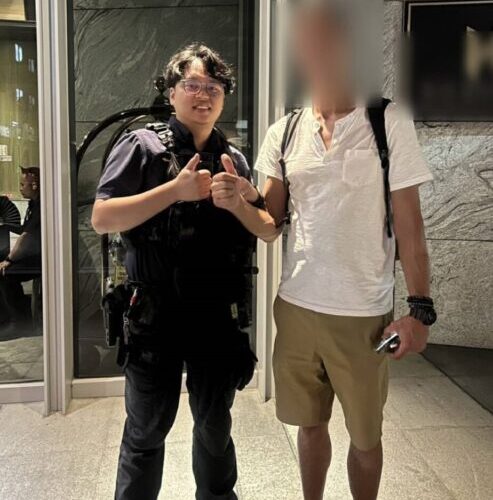 葡藉男子遺失蘋果手機           何安警尋獲他感謝不已