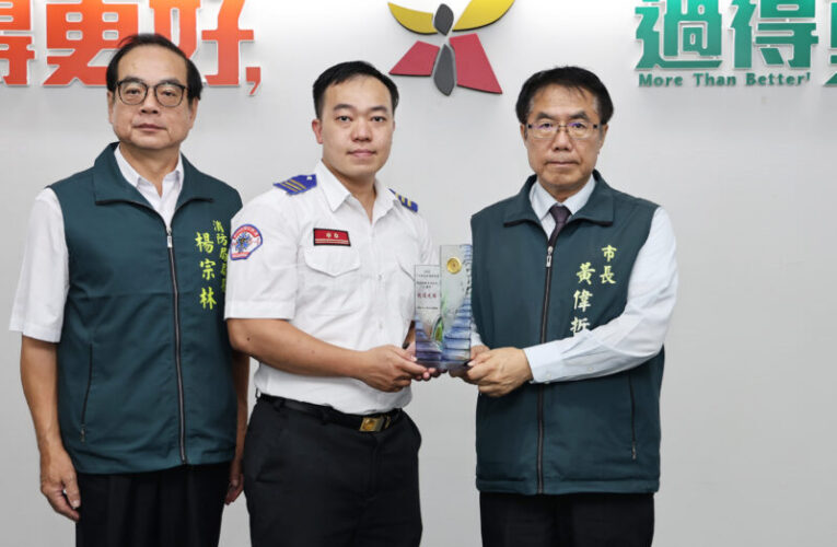 救命英雄！台南消防員王健宇勇奪「全國十大傑出救護技術員特優獎」！