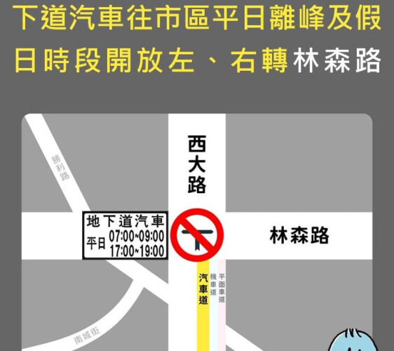 竹市西大路地下道交通管制優化　兼顧交通安全與便利並提升通行效率