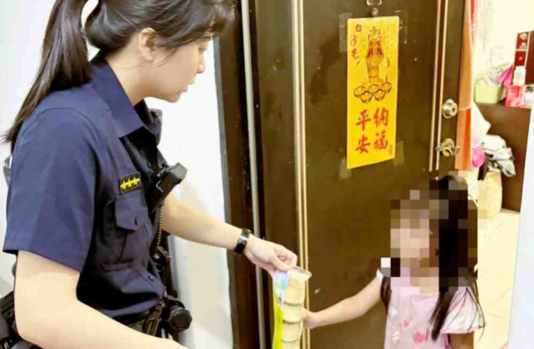 伸出援手、照顧需求　竹警人民保母陪伴深夜外出找媽媽的小女孩平安返家