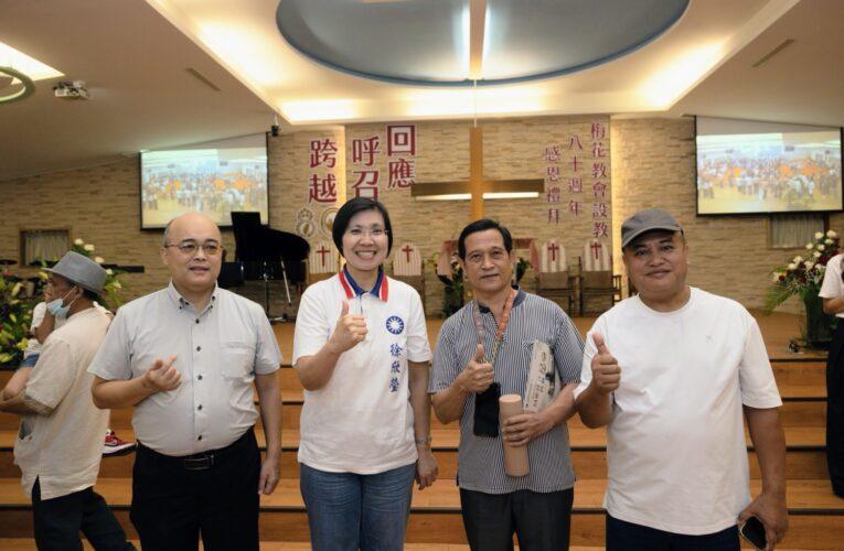 湖口鄉親力挺徐欣瑩　展現母雞氣勢　力推湖口第二交流道及通學步道