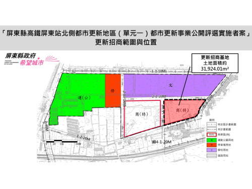 屏東高鐵特區北側都更招商案啟動公開閱覽  公私攜手共築屏東高鐵生活圈