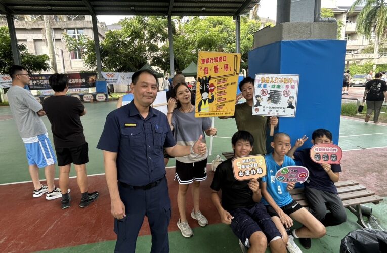 石岡3對3籃球賽熱血開打　東勢警超前部署　守護賽事安全與交通順暢