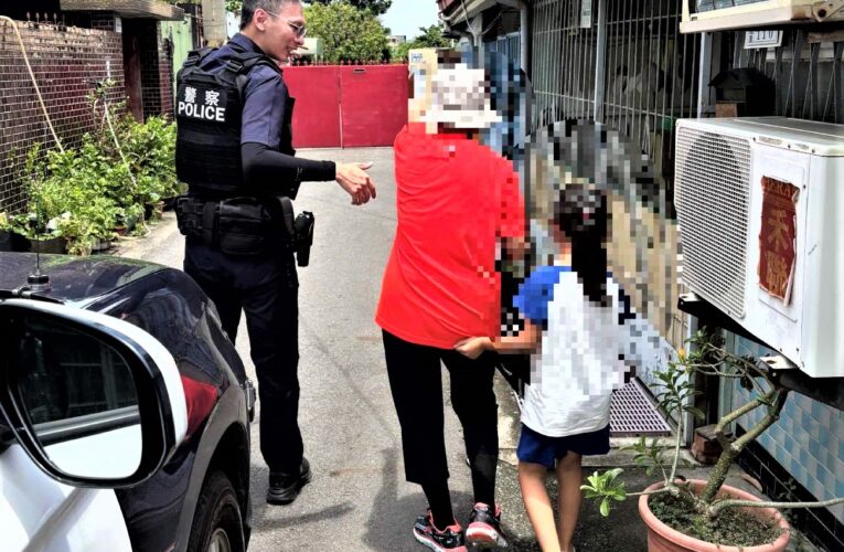 祖孫烈日迷途　竹園警溫情協助返家