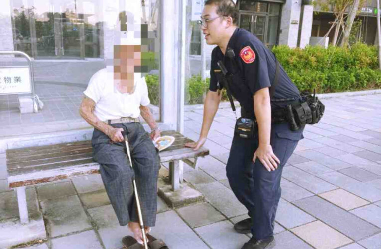 失智高齡老翁外出遲未返家　竹市關東橋警調監視器追蹤成功尋獲老翁返家團圓