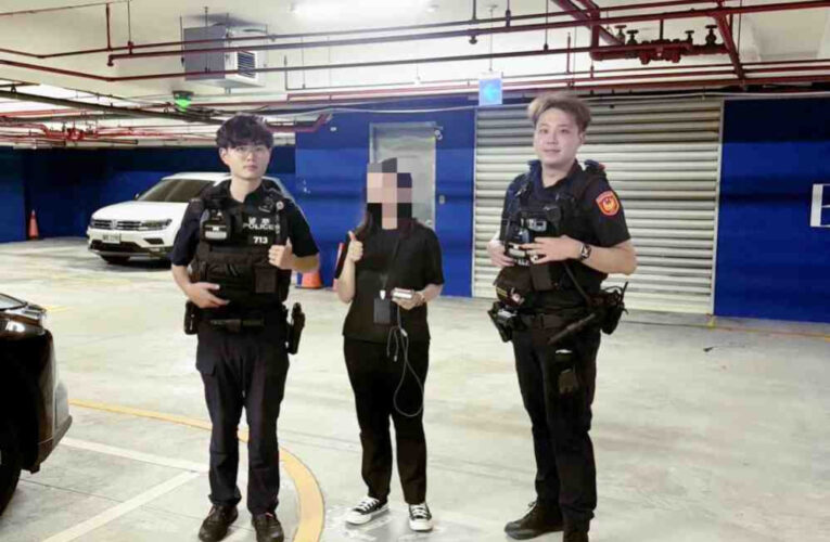 排除危險、平安脫困　竹市警細心協助鑽進車輛底下受困幼貓脫離危險