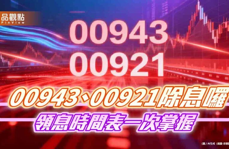 兆豐00943、00921配息創新高　想領息最晚這天買！