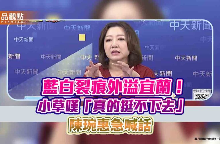 藍白裂痕外溢宜蘭！小草嘆「真的挺不下去」　陳琬惠急喊話
