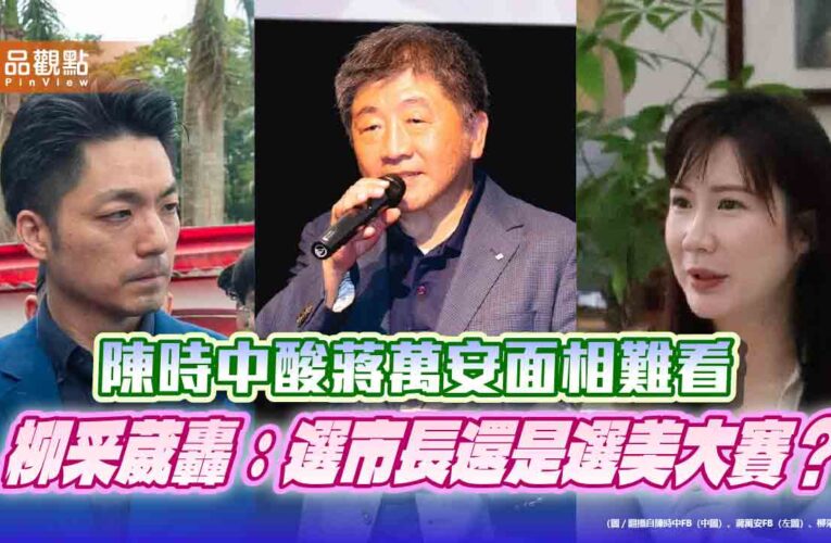 陳時中酸蔣萬安面相難看　柳采葳轟：選市長還是選美大賽？