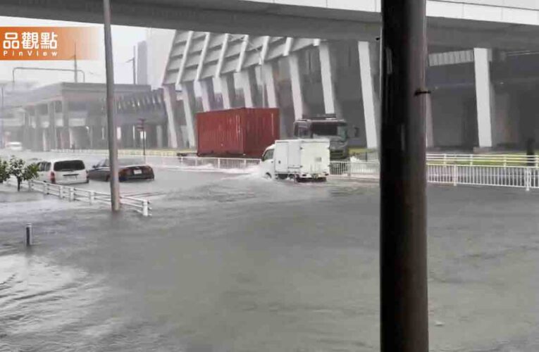名古屋破紀錄豪雨狂炸！道路水淹及膝