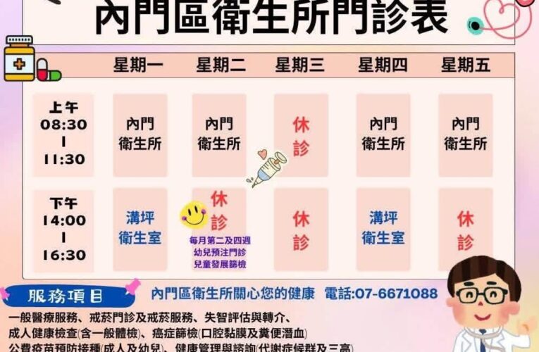 內門衛生所流感疫苗新冠疫苗開打