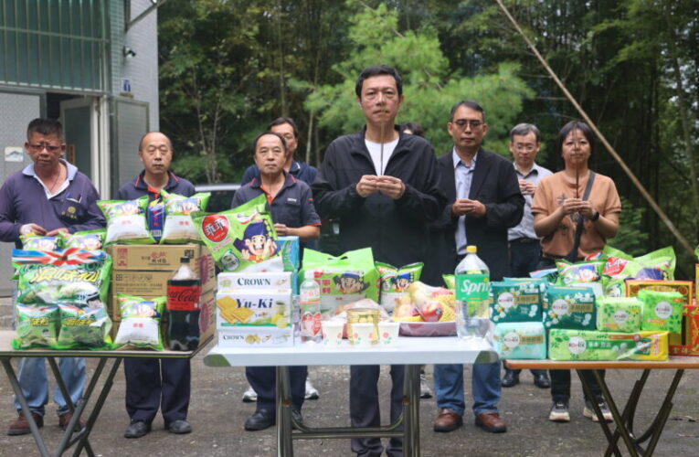 集集大山轉播站「中元普度」祈求設備穩定運轉