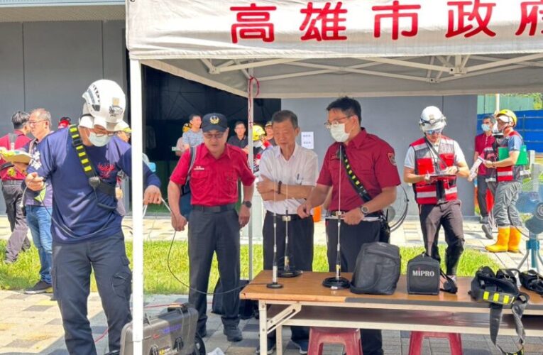 國訓中心火災情境逼真　高市消防出動特搜、RIT強化人命搜救