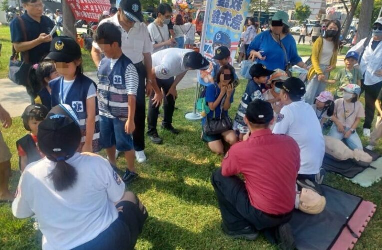 小小消防員出動！親子公園化身防災教室 寓教於樂學消防