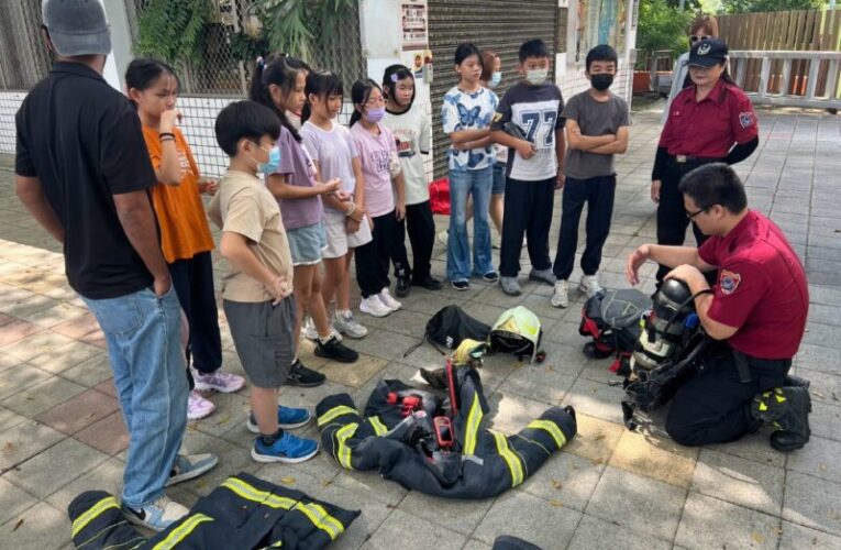 消防內門分隊進校園！內門木柵國小化身防災教室　學童實境體驗濃煙逃生