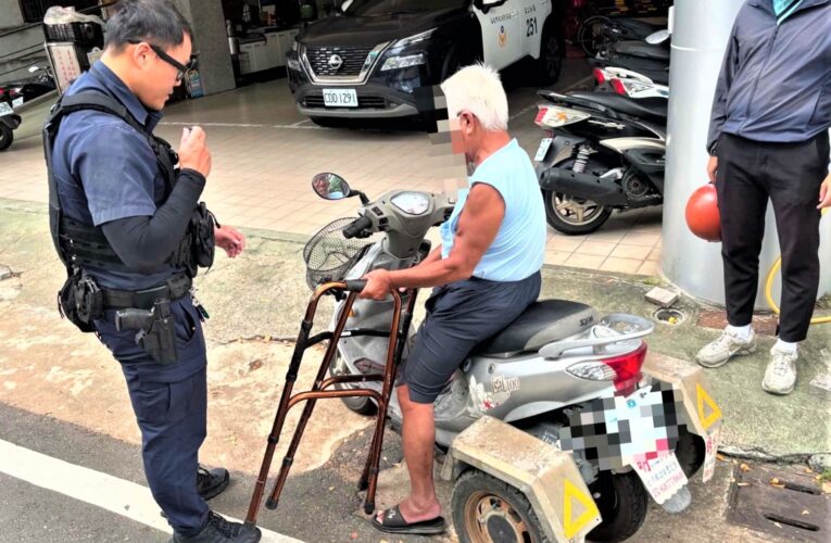 豔陽天中暑迷途　北門警機智救援助老翁返家
