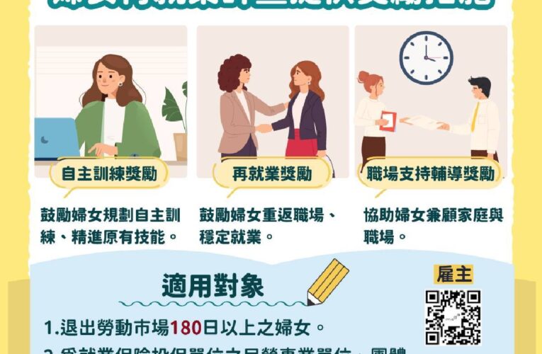 工作從「做不久」到「做得順」 台南就業中心助婦女找回工作節奏