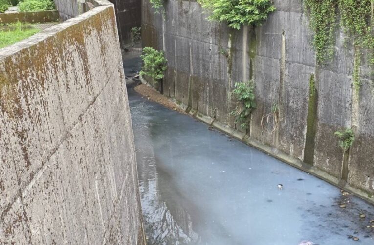 基隆河龍門大排現疑似污染泡沫　謝國樑指示追查水源、自來水供應正常