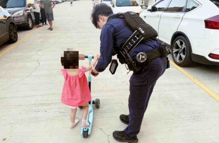 「溜出去玩卻迷路了！」女童路邊哭泣　竹市埔頂警暖心安撫護送返家